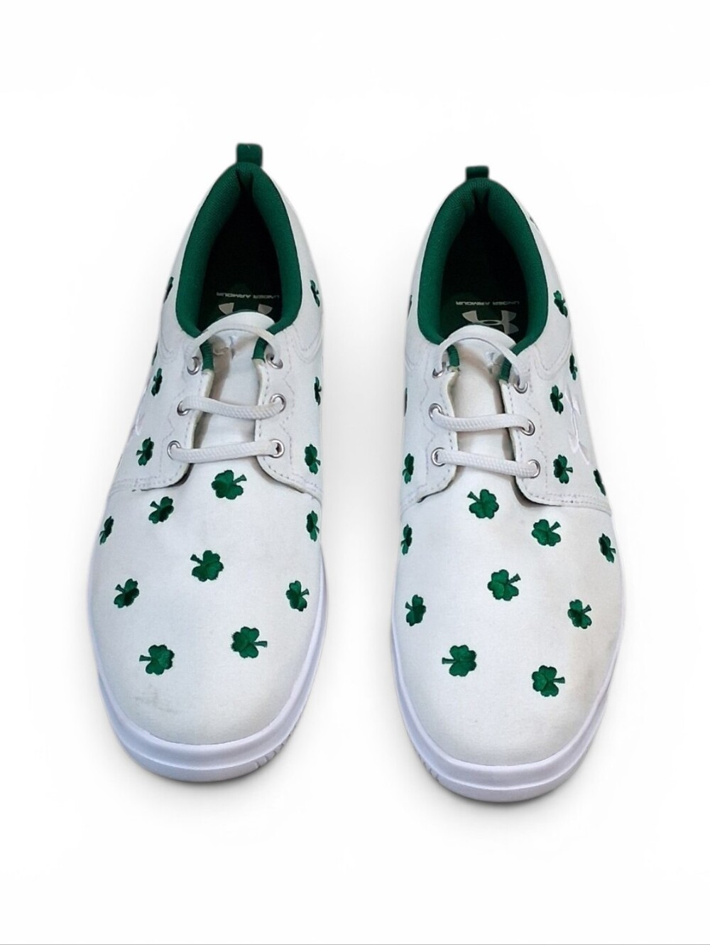 Under Armour Critter Encounter IV Men's White Green Clover Sneakers Size 9